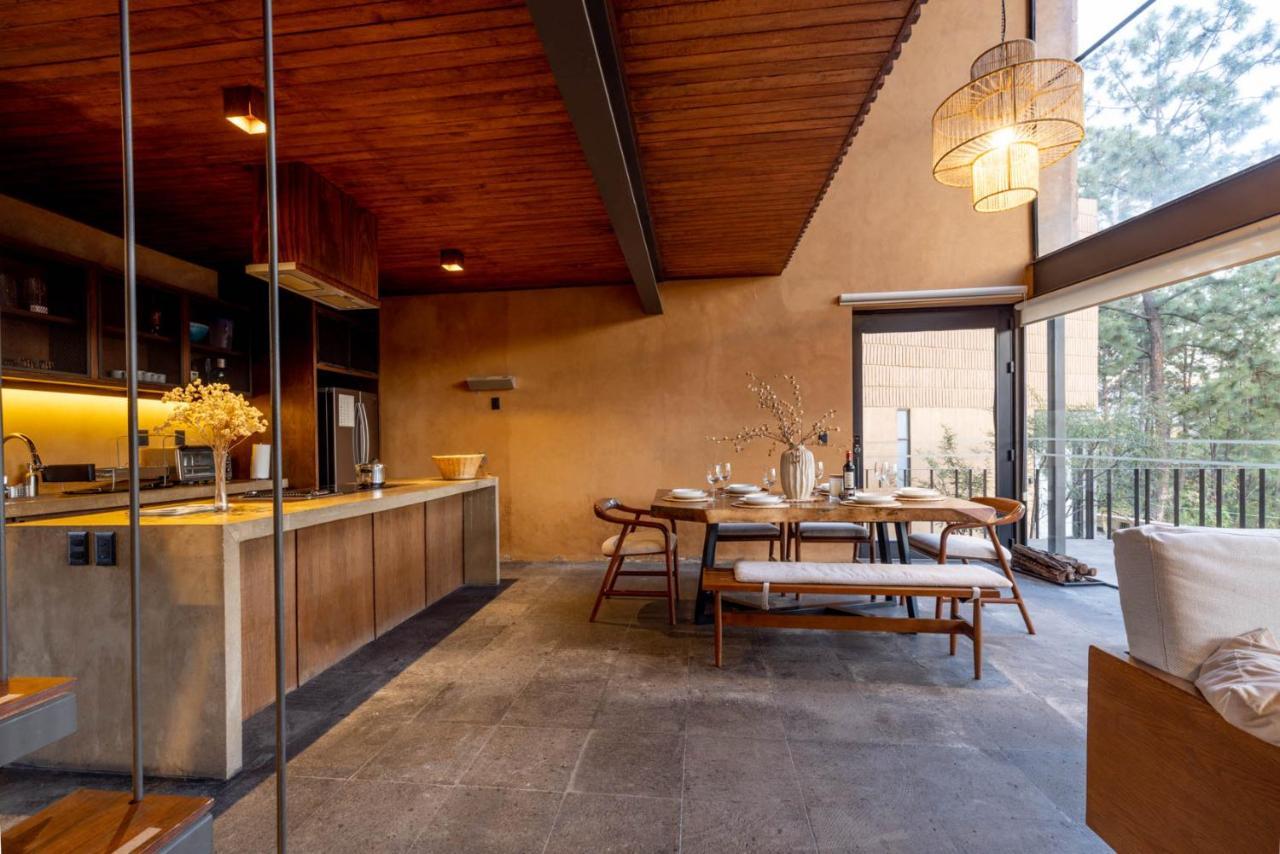 Cabana Lujo Con Alberca Climatizada Vistas Al Bosque De Mazamitla Exterior foto